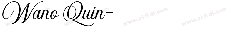 Wano Quin字体转换